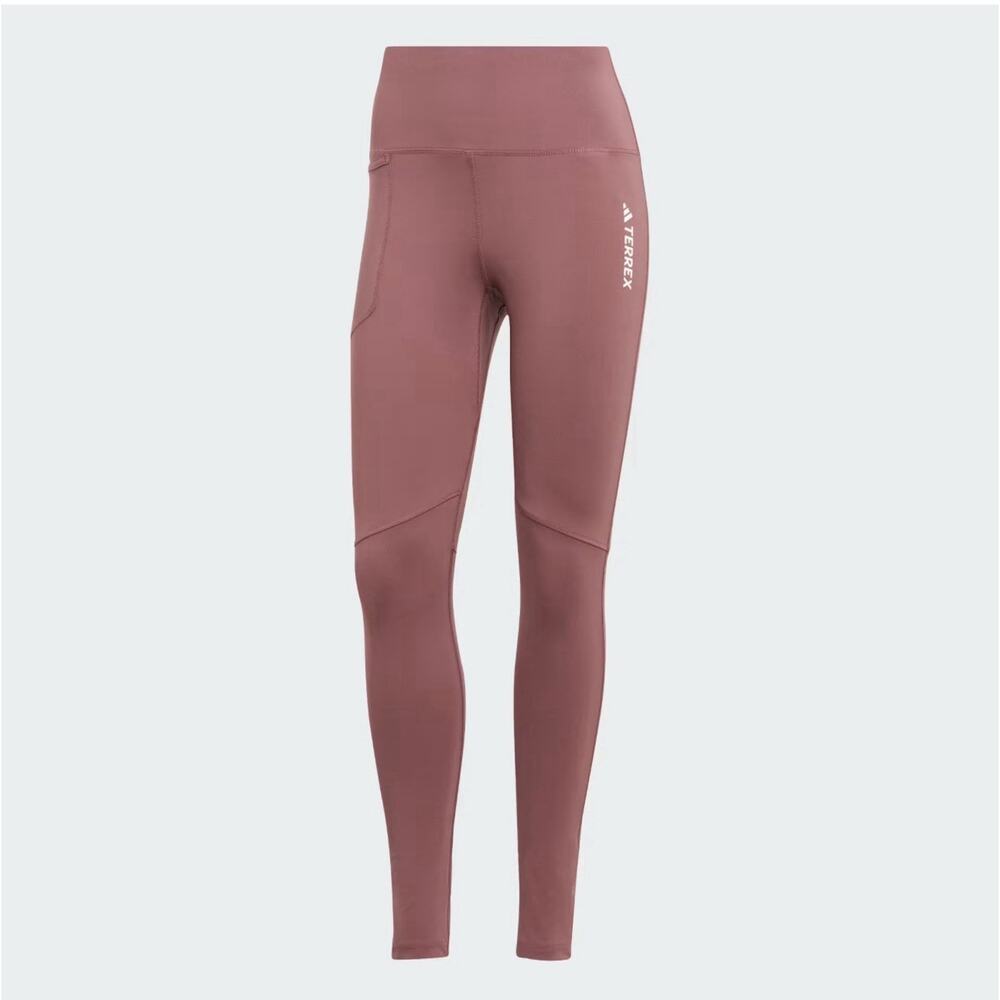 Adidas Terrex Leggings Womens Small Pink Primeblue High Rise Hiking Athletic Tig
